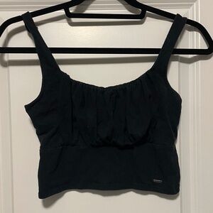 Pleated Crop Tank